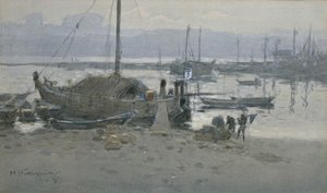 Tanabe hamn av Hachir Nakagawa