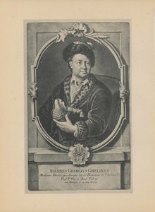 Porträtt av naturforskaren, botanikern och geografen Johann Georg Gmelin 1709-1755, mitten av 1700-talet. av Haid