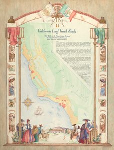Karta: California Land Grant Study av Hal Blakeley