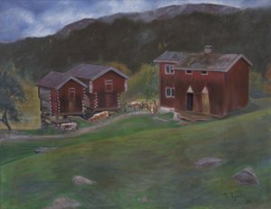 Gård på Åse i Telemarken, Norge