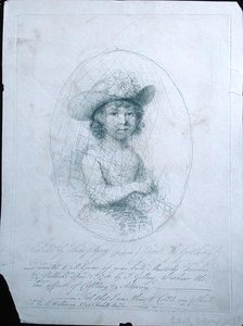 A Sketch, bortskämd av James Gillray (1757-1815) 1781 (silverpoint på papper) av Hannah Humphrey