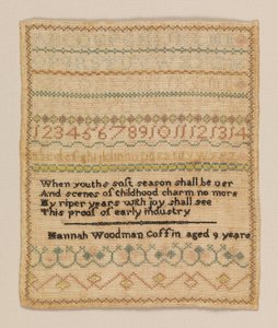 Provtagare av Hannah Woodman Coffin