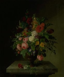 En vas med blommor av Hanne Hellesen