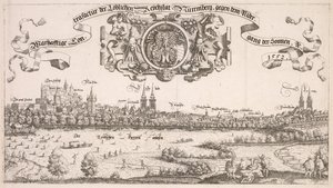 Panoramautsikt över Nürnberg: Center Portion