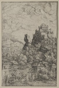 Landskap med ett slott, 1553.