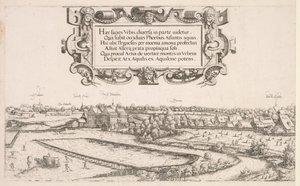 Panoramautsikt över Nürnberg: Vänster del, 1552.