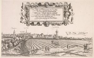 Panoramautsikt över Nürnberg: Högra delen, 1552.