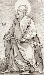 St Peter som håller i himmelrikets nycklar av Hans (after) Baldung Grien