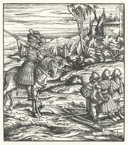 Scen från den andra flamländska revolten mot det habsburgska styret av Hans (after) Burgkmair