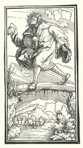 Träsnitt från De Remediis Giantum Fortunae (Remedies for Fortune Fair and Foul) av Petrarch (gravyr) av Hans (after) Burgkmair