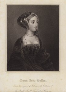 Anne Boleyn, andra fru till kung Henry VIII (gravyr)