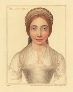 Lady Parker, fru till Sir Henry Parker., 1812 (gravyr) av Hans (after) Holbein the Younger