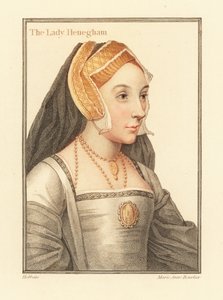 Mary Shelton, Lady Heveningham., 1812 (gravyr) av Hans (after) Holbein the Younger