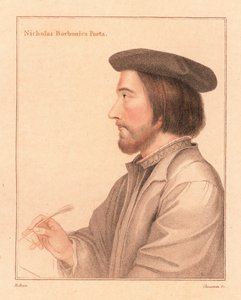 Nicholas Borbonius, latinsk poet och lärare, 1812 (gravyr) av Hans (after) Holbein the Younger