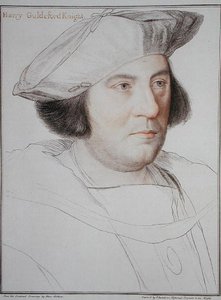 Porträtt av Harry Guldeford (d.1532) graverad av Francesco Bartolozzi (1727-1815) 1792 (gravyr) av Hans (after) Holbein the Younger