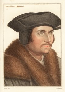Sir Thomas More, Lord Chancellor till kung Henry VIII., 1812 (gravyr) av Hans (after) Holbein the Younger