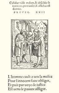 Advokaten (gravyr) av Hans (after) Holbein the Younger