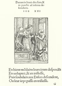 Grevinnan eller bruden (gravyr) av Hans (after) Holbein the Younger
