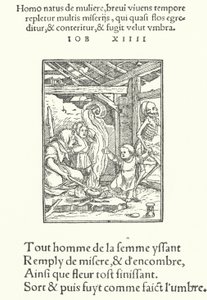 Modern och det lilla barnet (gravyr) av Hans (after) Holbein the Younger