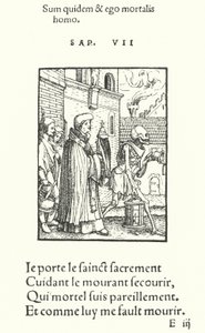 Prästen (gravyr) av Hans (after) Holbein the Younger