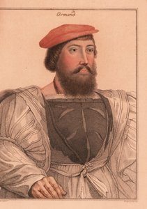 Thomas Boleyn eller James Butler, Earl of Ormond., 1812 (gravyr) av Hans (after) Holbein the Younger