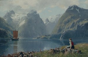 Från Balestrand (olja på duk)