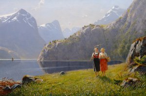 Sommardag på Balestrand (olja på duk)