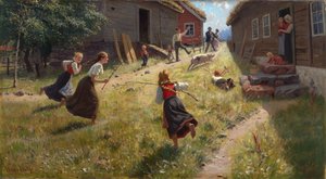 The Pig is Loose (olja på duk)