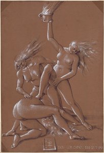 Nyårshälsning med tre häxor, 1514