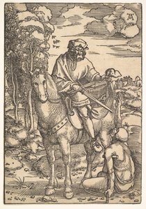 Sankt Martin till häst, 1400-1500-talet. av Hans Baldung