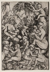 De två mödrarna. av Hans Baldung