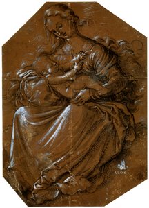 Jungfru och barn, c1500-1545 av Hans Baldung