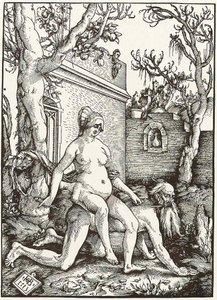 Aristoteles och Phyllis av Hans Baldung Grien