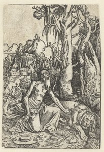 Saint Hieronymus som en ångerfull i öknen av Hans Baldung Grien