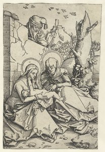 Maria och barn med Anna och Josef Anna i Drieën och Joseph av Hans Baldung Grien