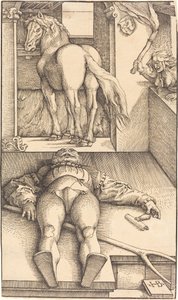 Den förhäxade brudgummen av Hans Baldung Grien