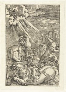 Paulus omvändelse, 1515-17 av Hans Baldung Grien