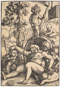 Den berusade Bacchus, ca 1520 av Hans Baldung Grien