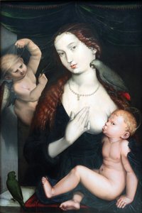 Madonnan med papegojorna av Hans Baldung Grien