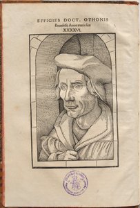 Anteckningar av Othonis Brunfelsius...i de fyra evangelierna och Apostlagärningarna... av Hans Baldung Grien, Otto Brunfels