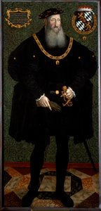 Porträtt av Fredrik II av Pfalz (Frederik II den vise, ca 1546 (målning) av Hans Besser
