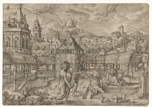 Batseba tar emot budskapet från Uria The Life of David (serietitel)