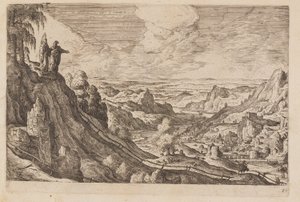 Tavel 21, från Landskap med scener ur Gamla och Nya testamentet samt Ovidius Metamorfoser av Hans Bol