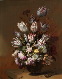 Blommigt stilleben Stilleben med blommor
