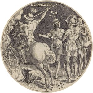 Marcus Curtius av Hans Brosamer