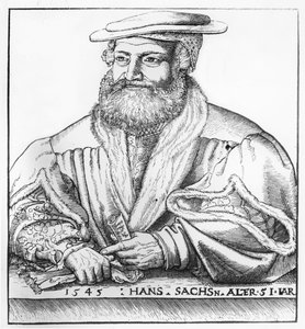 Porträtt av Hans Sachs, 1545