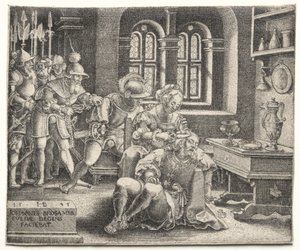 Simson och Delila, 1545.
