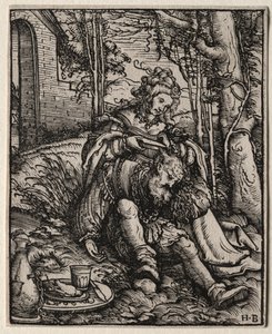 Simson och Delila, 1519. av Hans Burgkmair