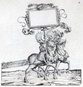 Scen från Maximilians triumfprocession, ca 1516-18 (träsnitt) av Hans Burgkmair