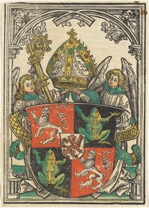 Vapenskölden av Wigeleus von Fröschel, biskop av Passau